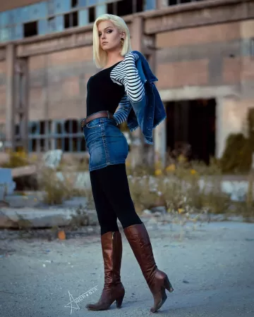 Android 18 cosplay by Andrasta