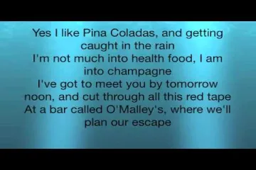 Escape the pina colada song  Lyrics