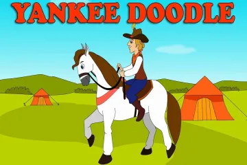 YANKEE DOODLE LYRICS | Yankee Doodle Nursery Rhyme With  Lyrics