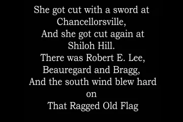 Johnny cash flag song  Lyrics