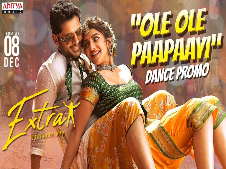 Ole Ole Paapaayi song  | Extra - Ordinary Man | Nithiin, Sreeleela | Harris Jayaraj Lyrics