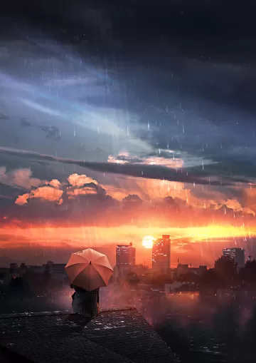 Roof rain umbrella